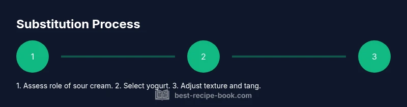 infographic showing yogurt substitution steps