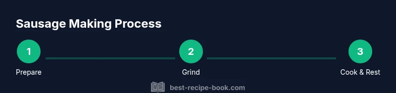 Process diagram for making sausage recipes