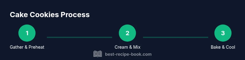 Process flow for baking cake cookies
