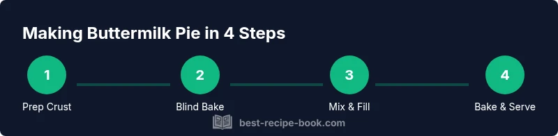 Process diagram for making buttermilk pie