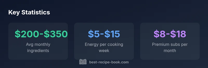 Key statistics about recipe costs and budgeting for home cooking