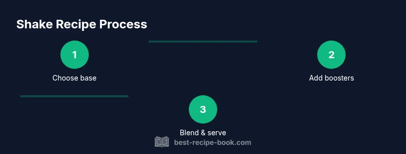 Process infographic for shake recipe steps