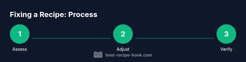 Tailwind infographic showing three-step process to fix a recipe